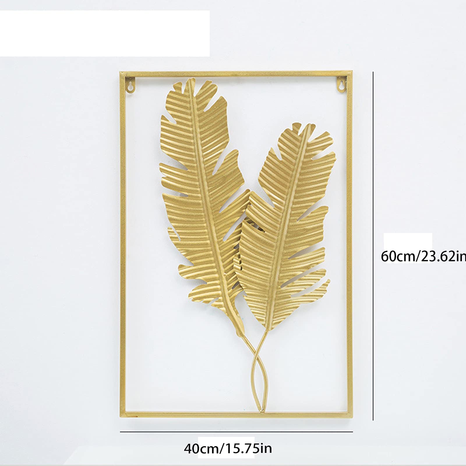 JOZZY Decoración de Pared,3 uds Forma de Hoja Creativa 3D Escultura Colgante de Pared decoración de Pared, Regalo de Adorno de Pared en Relieve Decorativo único