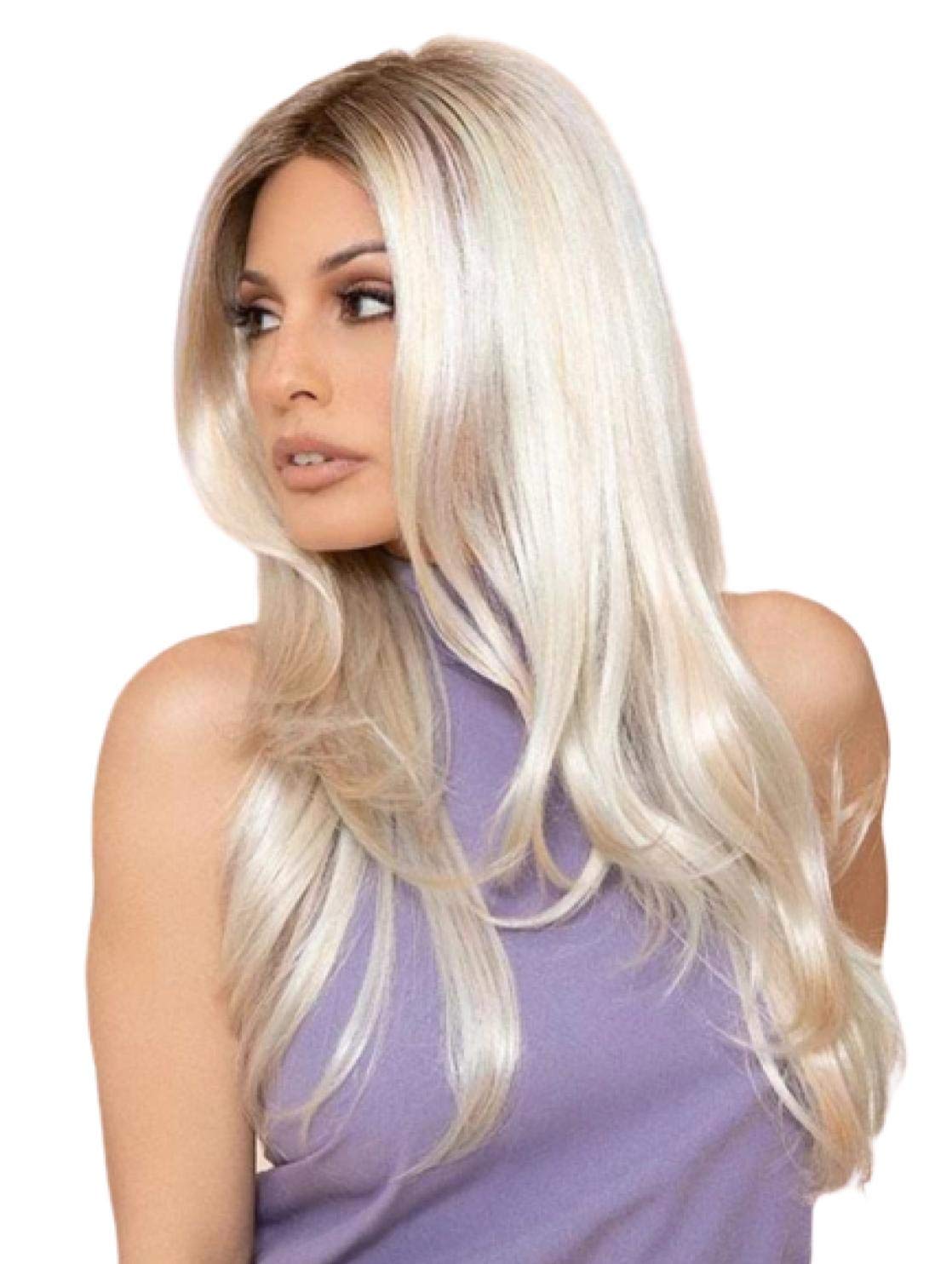 Bundle - 2 items: Lennox Wig by Rene Paris (item#1), Christy's Wigs Q & A Booklet (item#2) - Color: Milk Tea-LR