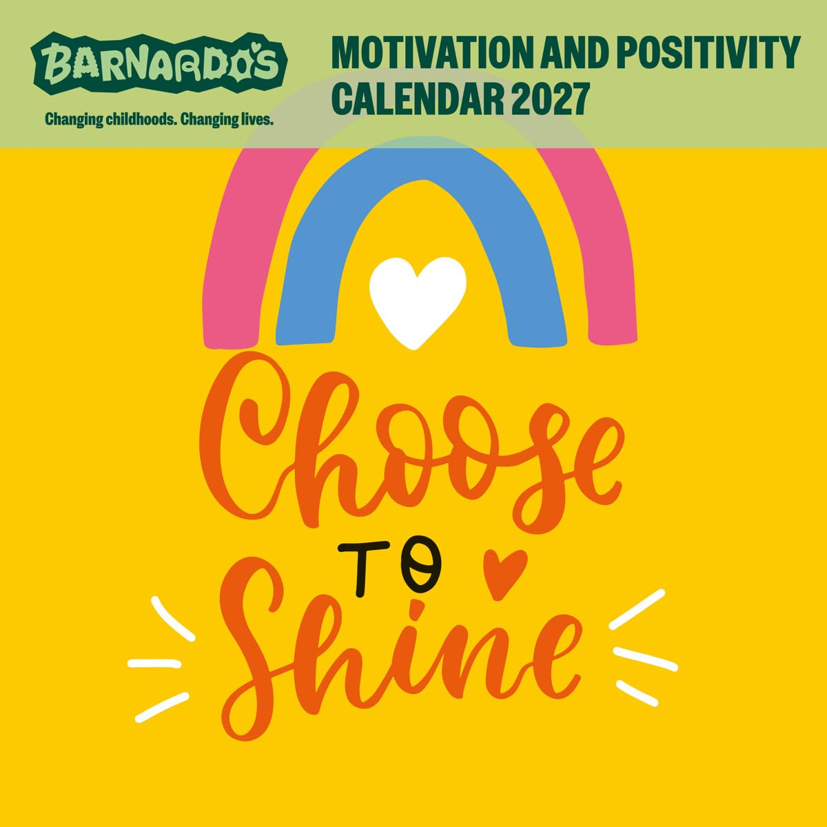 Motivation And Positivity Charity 2027 Wall Calendar