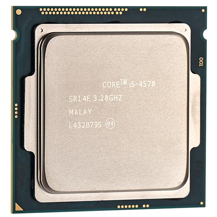 Image of i5-4570 Processor 3.20GHz 4 Core with 4 Threads, Socket: LGA 1150, Max Turbo Boost Upto 3.60GHz (Light Golden) (Comes with Thermal Paste).