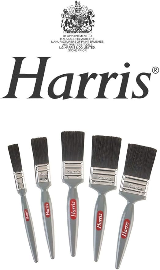 Harris Paint Brush Set 5 Piece Gloss Decorating Brushes Amazon.co.uk