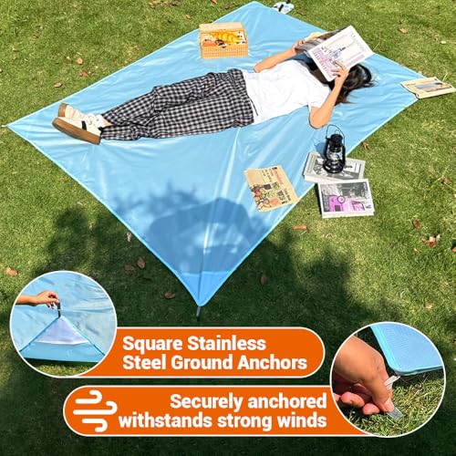 Lvjkes Picknickdecke wasserdicht, 150 x 100 cm Mini picknickdecke, Wasserdicht und schmutzabweisend, Ultraleicht Leicht zu reinigen, Für Camping, Reisen, Picknicks und Strandausflüge (Kaktus)