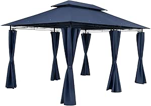 Amazon.de Casaria® Pavillon Topas 3x4m Metall Wasserabweisend UV