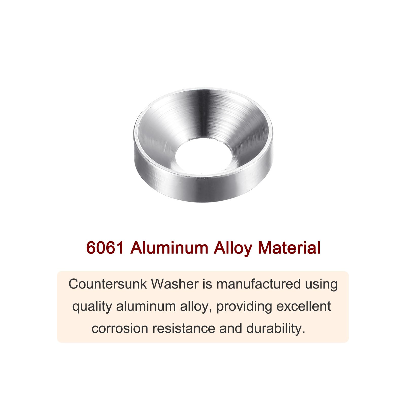 HARFINGTON M4 Countersunk Washers - Silver -4