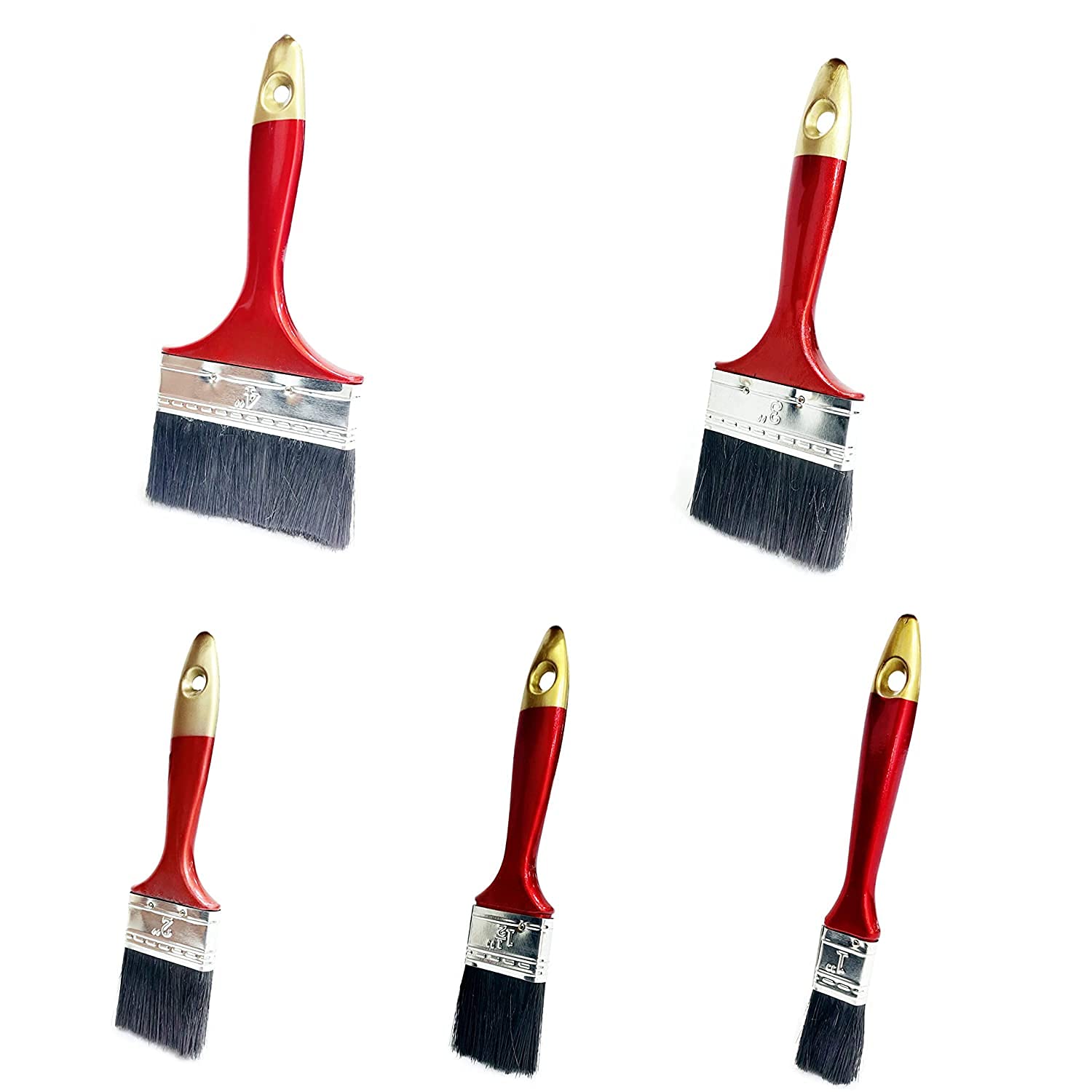 WYATT 6 Set Artist Paint Brush of 1, 1.5, 2, 3, 4 Inches -Large Wash Brushes Set for Gesso, Varnishes, Acrylic Painting, Watercolour, Wood, Wall, Furniture-Brush Set (6) (B0B5TQS5WZ) Amazon Price History, Amazon Price Tracker