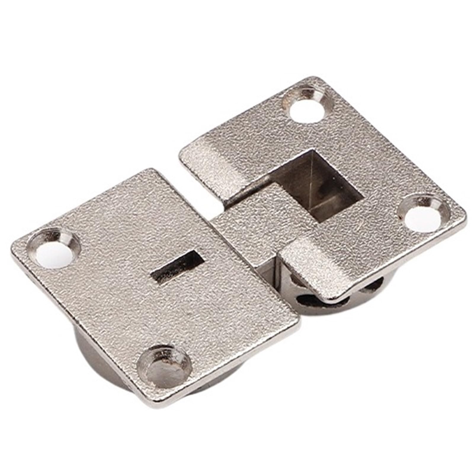 1PCS Flat Door Concealed Hinge Cabinet Hinge(Nickel Color 1pcs)