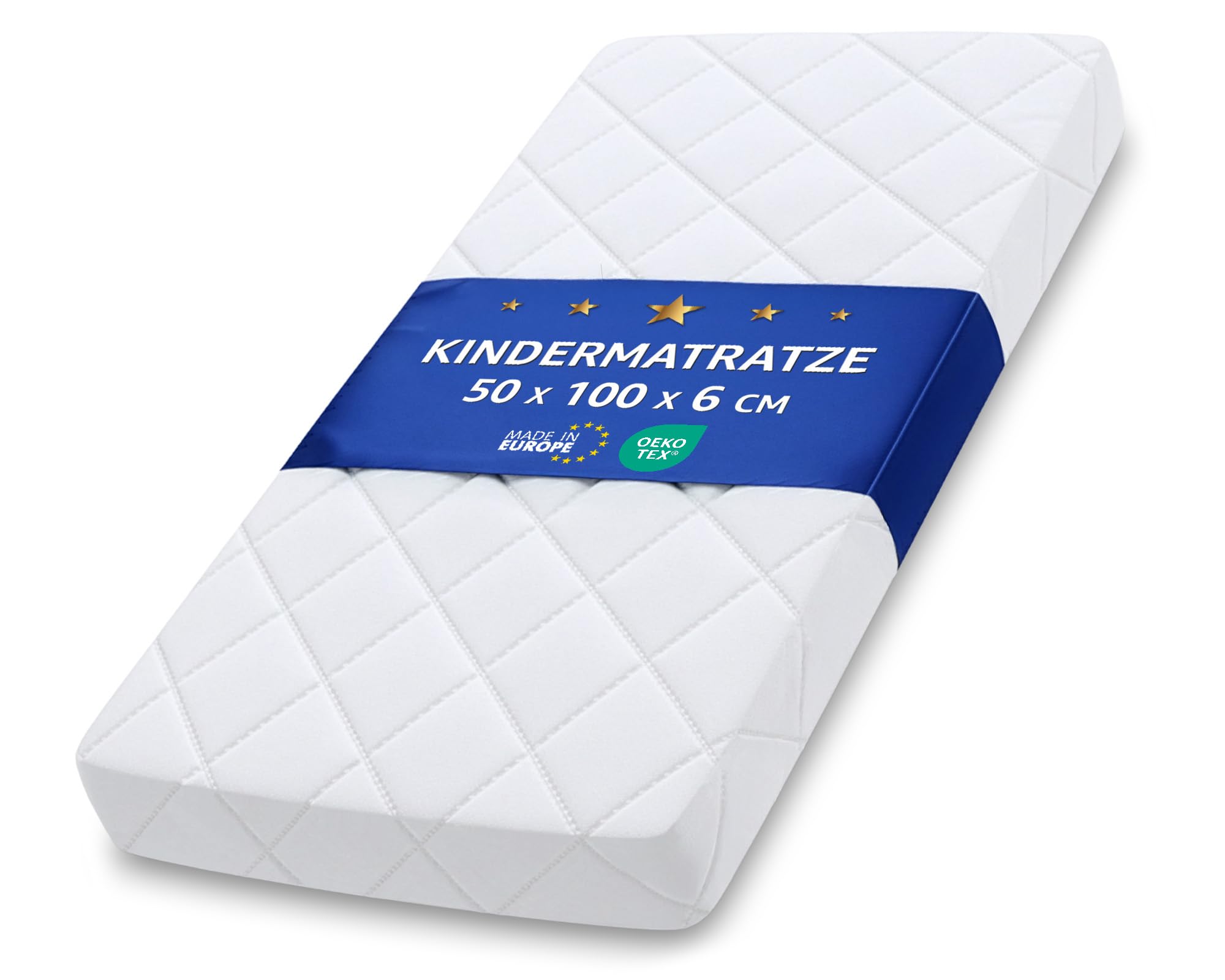 Totsy Baby Matelas Bebe 50x100 cm pour Enfant lit et Voyage - Bébé Respirant roulé Matelas en Mousse avec Lavable Housse pour Lits Sol ou Berceau 50 x 100 Oeko-Tex