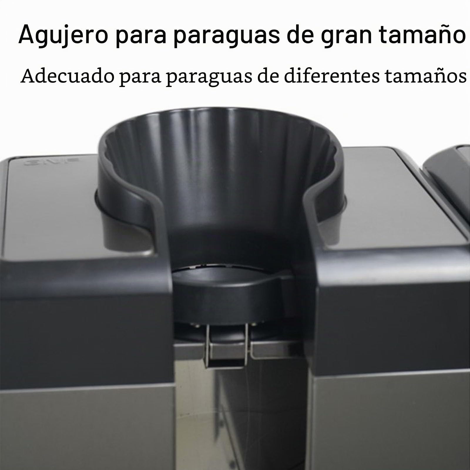 Envolvedora automática de paraguas húmedos, máquina empacadora de paraguas de acero inoxidable, ranura única, soporte dispensador de bolsas de paraguas comerciales con 100 bolsas largas para hotel(Bla