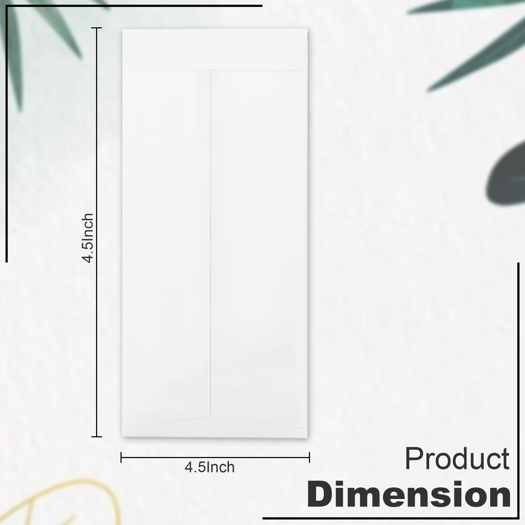 GLUN® White Cheque Envelopes | 4.5 x 10 Inch | 120 GSM Paper | Pack of 50 — Amazon image 4