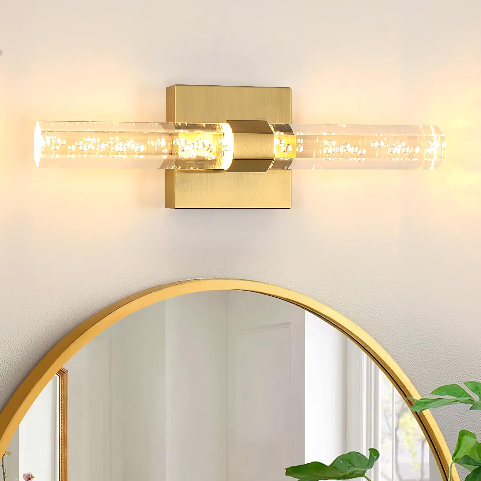 Comely Applique LED da Parete Interno, 12W Oro Lampada da Parete Moderna, Regolabile 360° Lampada a Muro Illuminazione Interni per Camera da Letto Comodino Soggiorno Scale Corridoio