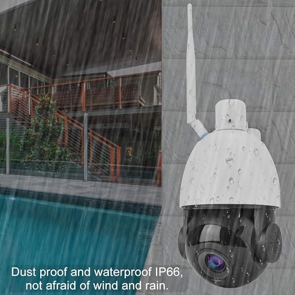Telecamera di sicurezza Ptz Outdoor 30x Zoom Telecamera dome impermeabile Wifi Night Vision   Intelligent Motion Detection Alarm   Motion Tracking   Controllo AAP Supporto 128G Tf   Two Way Voieu