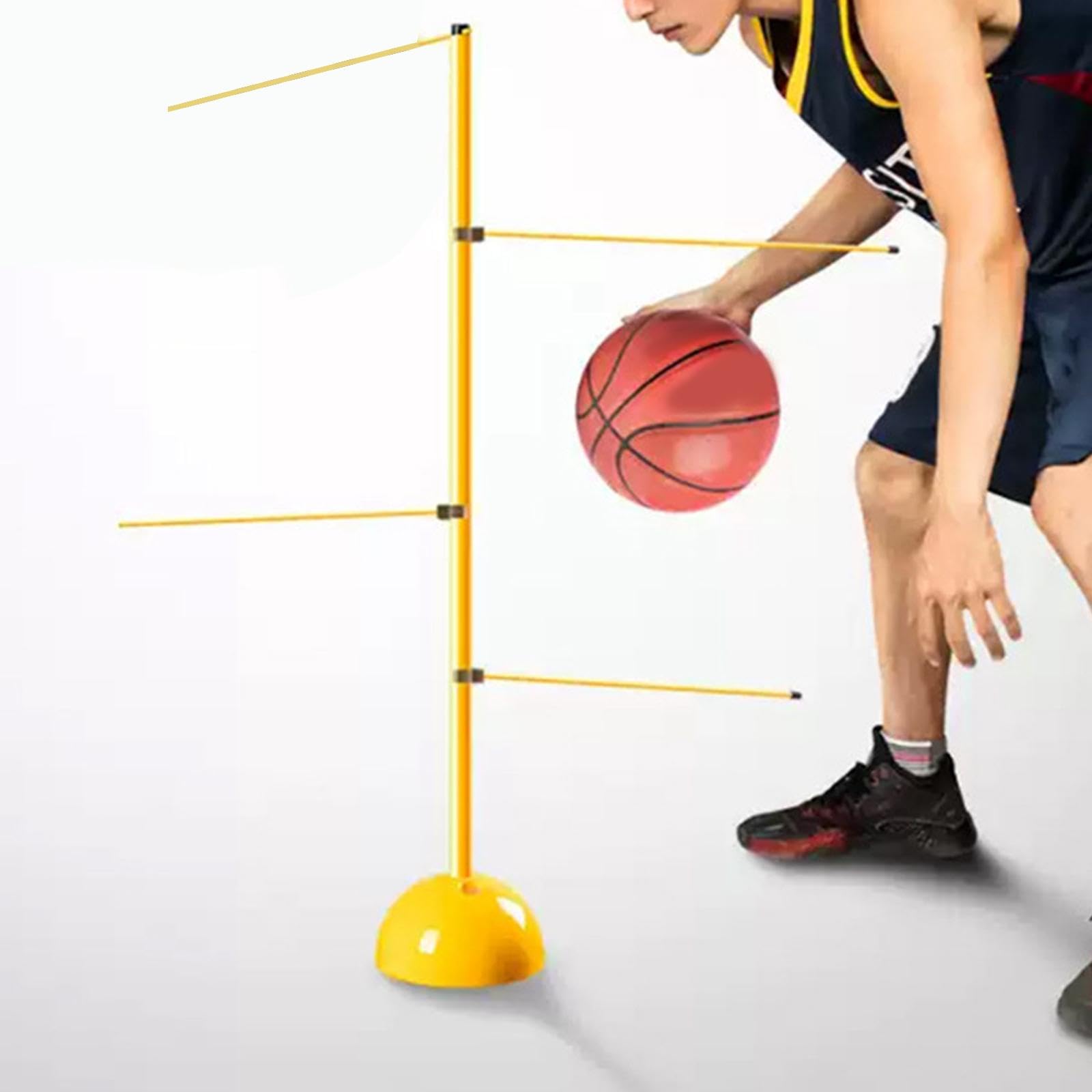 Fenteer Basketball-Dribbling-Trainings-Butterfly-Stange, stabile Basis für Basketball-Enthusiasten, vielseitiges professionelles Zubehör, verstellbar