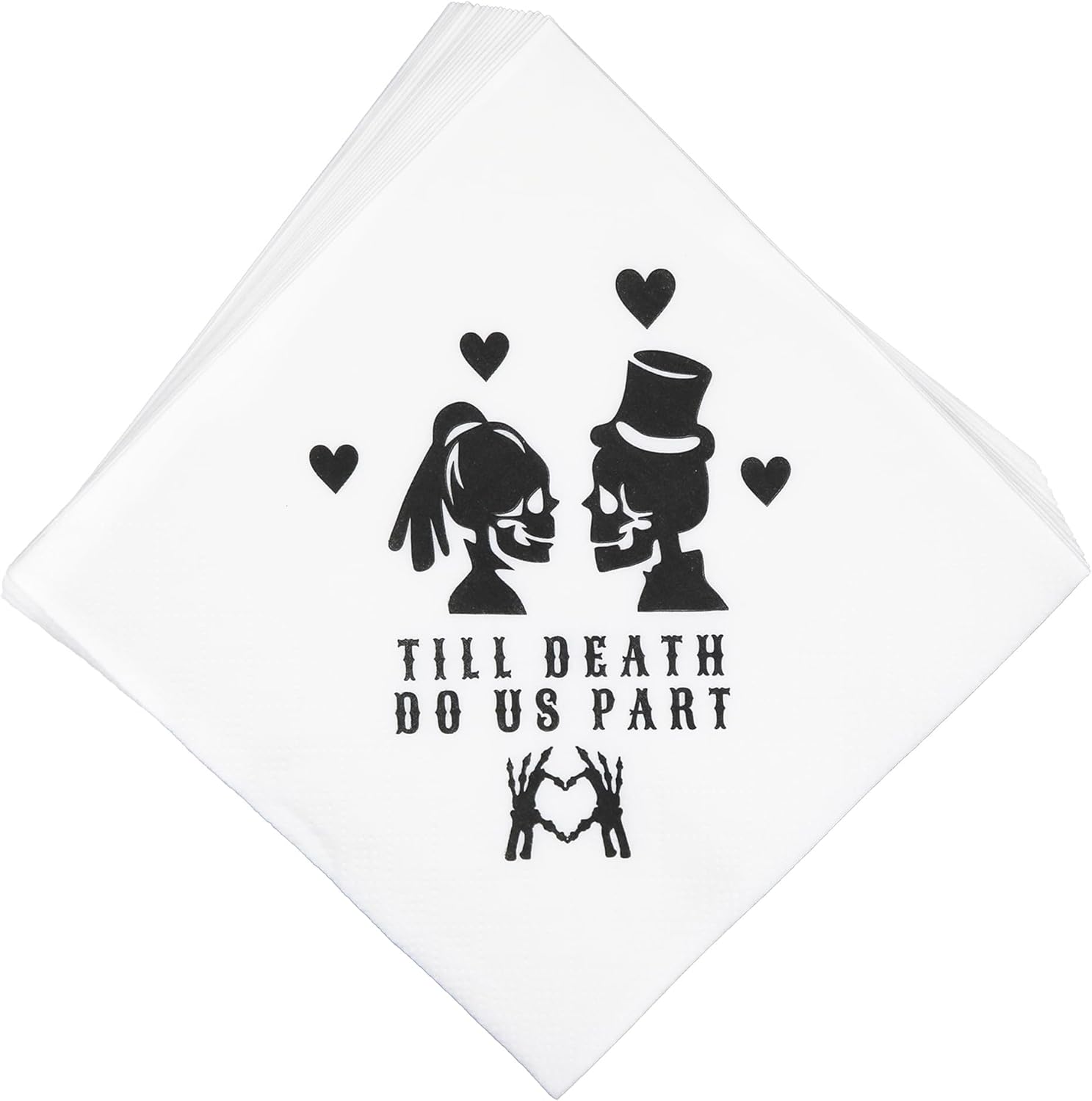 Till Death Do Us Part Napkins, Till Death Do Us Part