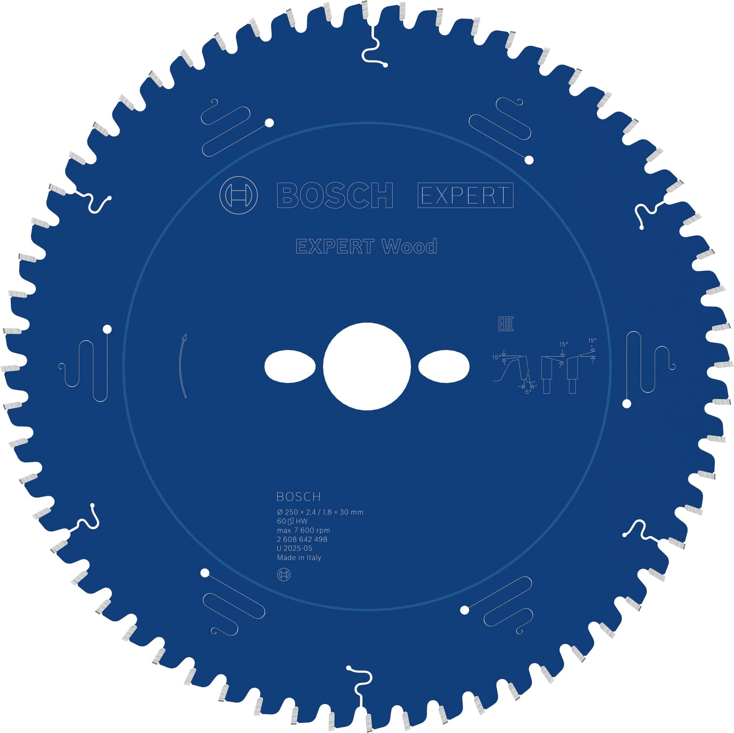 Bosch 1x Hoja de sierra circular con cable EXPERT Wood