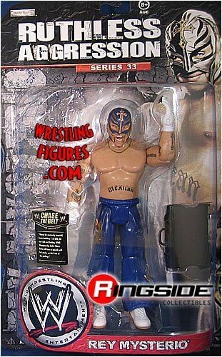 WWE Wrestling Ruthless Aggression Series 33 Figura de acción Rey Mysterio