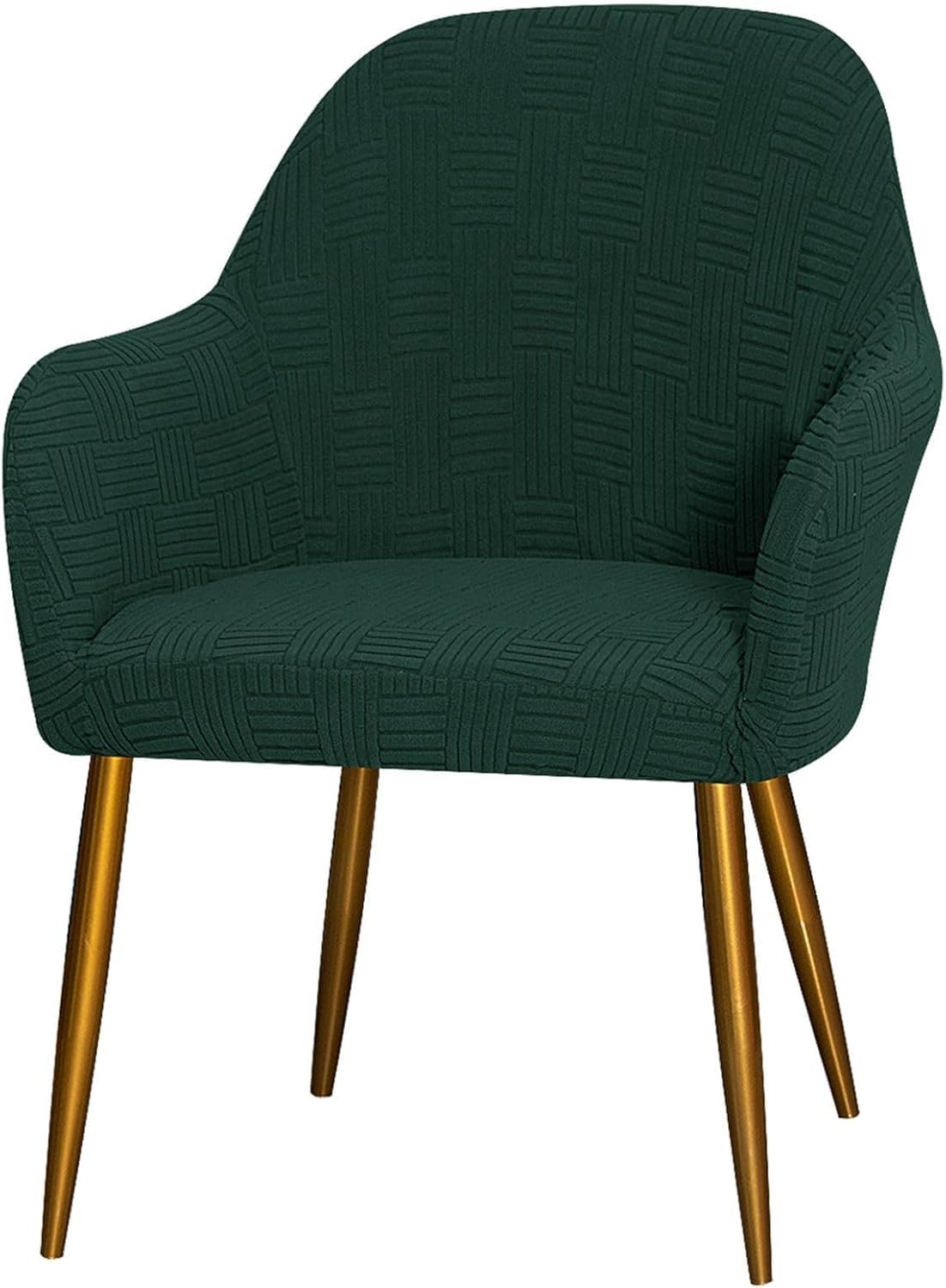 Fodere Moderne AntiGraffio per Gatti, Elasticizzate e Lavabili, con Bordo Elastico, per poltrone girevoli da Ufficio, da Pranzo e con Schienale Alto, con Protezione Rimovibile. (Verde, confe