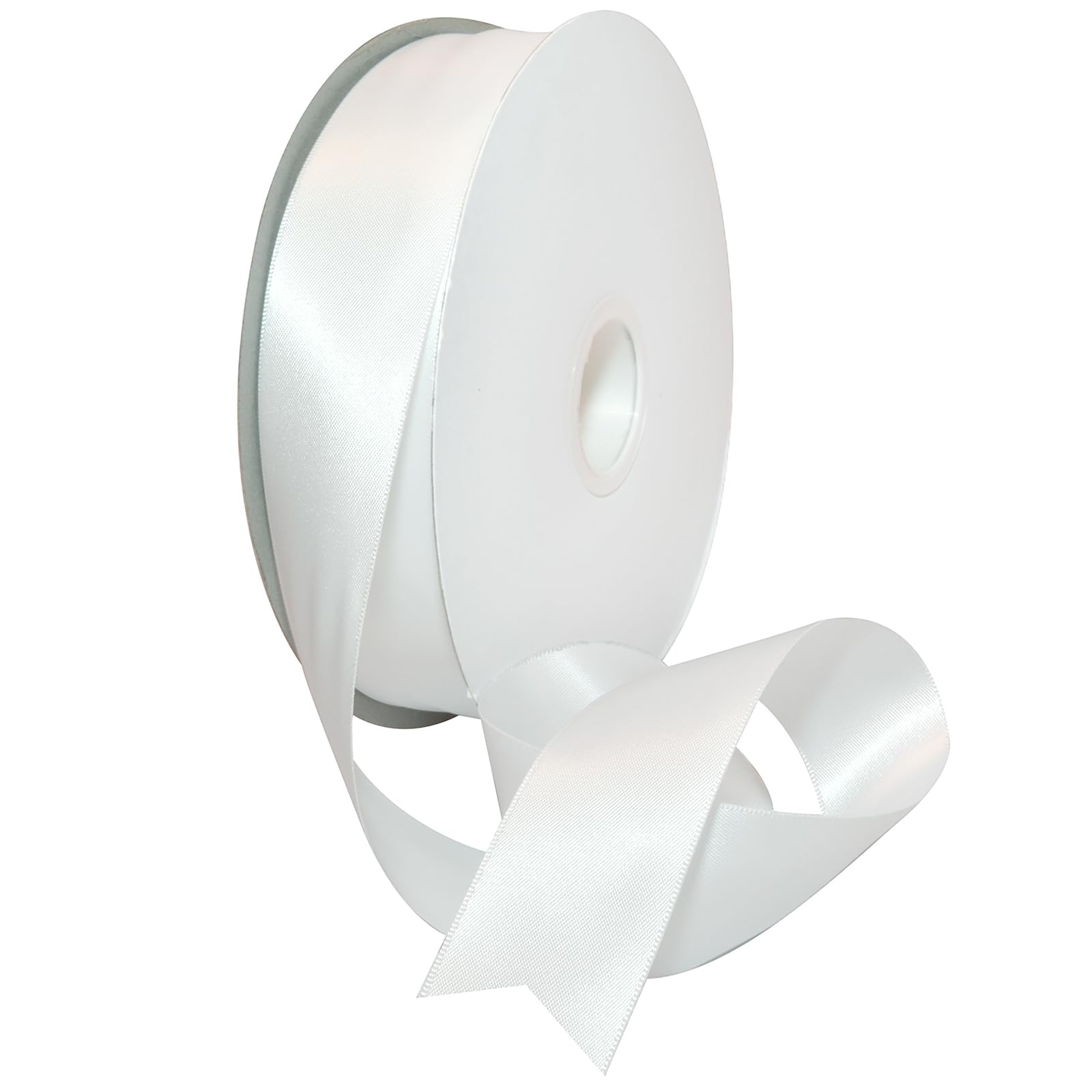 Ruban de satin pour décoration de mariage et baptême blanc en polyester RPET Morex Ribbon