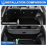 Vista 431 de Powerty Cubierta de Carga para Accesorios Kia Sportage 2023-2025 2026, Textura de Lona Cubierta Retráctil para Maletero Trasero de Carga de Equipaje