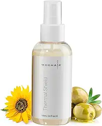 MOEHAIR Spray Protetor Térmico Para Cabelos - Tamanho Viagem (3,4 Fl Oz), Chapinha Com Proteção Térmica, Secador