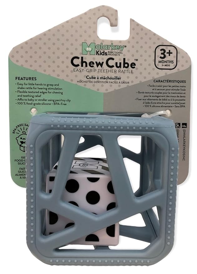 Amazon Com Malarkey Kids Chew Cube Baby Chew Toy Baby Toy Rattle Teether New Born Toy Heals Aching Gums Four Way Sensory Stimulation Easy Grip Bpa Free Food Grade Silicone Material Steel Blue Amazon Com Malarkey Kids Chew Cube Baby Chew Toy Baby Toy Rattle Teether New Born Toy Heals Aching Gums Four Way Sensory Stimulation Easy Grip Bpa Free Food Grade Silicone Material Steel Blue