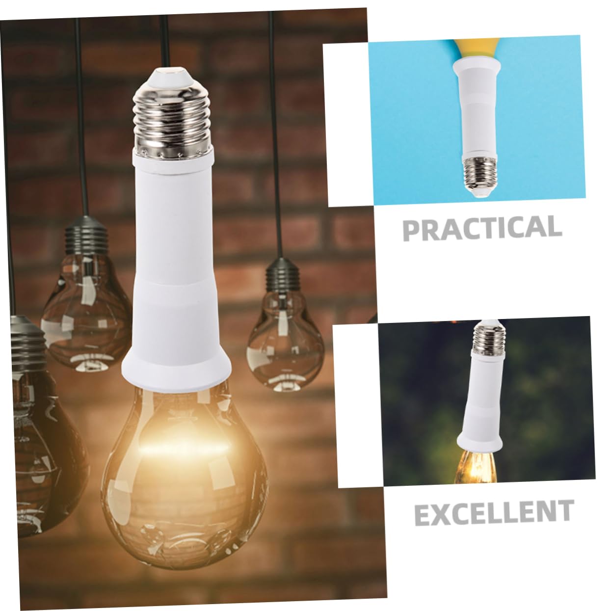 MAGICLULU 4 Set Di Estensione Per Portalampada Regolabile E27 Adattatore Di Ricambio Per Portalampada Per Illuminazione 4 Pezzi*4