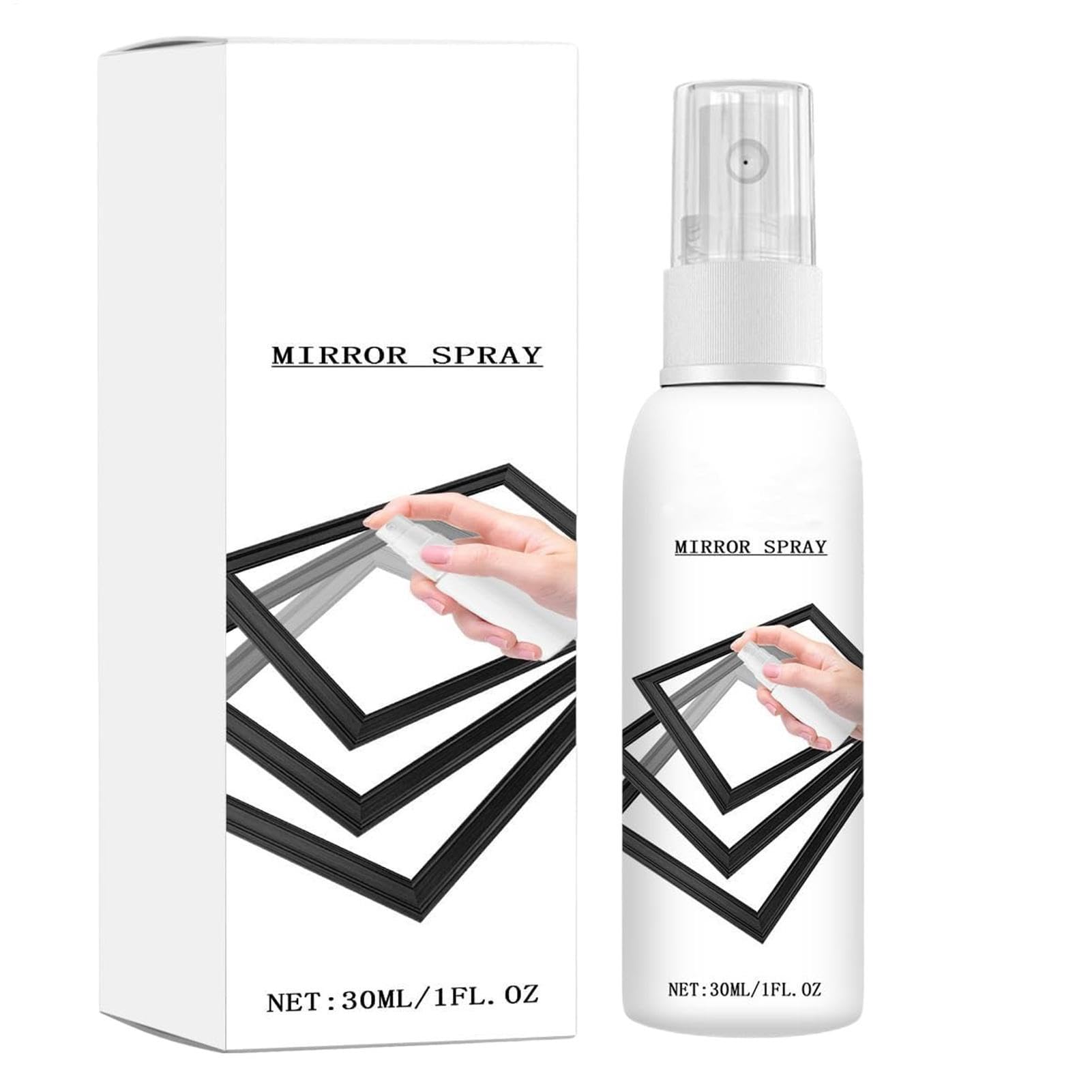 Spray Detergente Vetri | Nebulizzatore Lavante 30ml Per Rivestimento Riflettente - Detergente per Superfici Vetrate,Adatto a Casa, Auto, Bagno, Cucina, Doccia, Porte, Parabrezza e Vetri