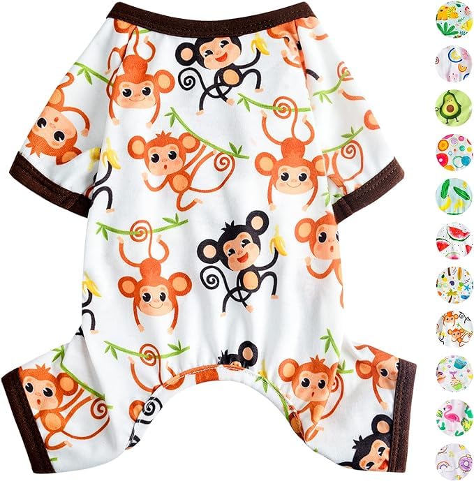PETANGEL Dog Pajamas Pjs Spring Autumn Dog Clothes for Puppies Miniature Dogs Cats Girl - Boy, Soft Stretchy Kitten Clothes Doggie Onesies Cat Pet Jammies Outfit (Size: S, Chest: 35cm, Length: 25cm) (B0D6GCBY3N) Amazon Price History, Amazon Price Tracker