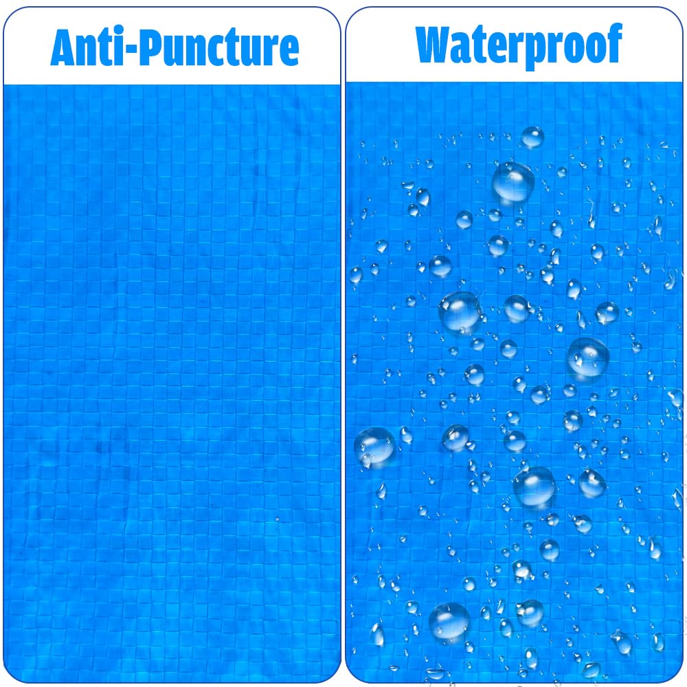 Paño para el Suelo de Piscina, Alfombrilla Rectangular para Piscina, Duradera, Resistente al Agua, 445x254cm
