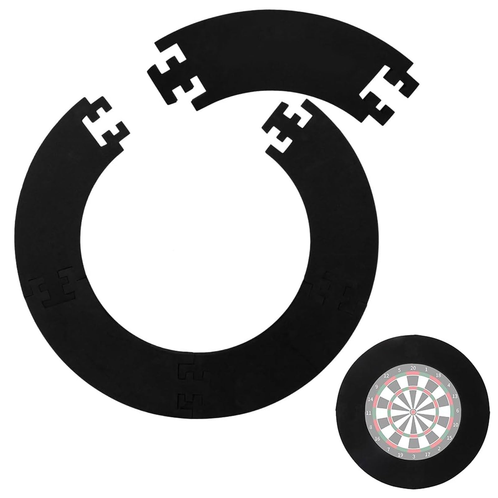 Anello Protezione Freccette – Dartboard Surround per bersaglio 45 cm – Protezione parete freccette & Accessori bersaglio freccette, Ø 72 cm