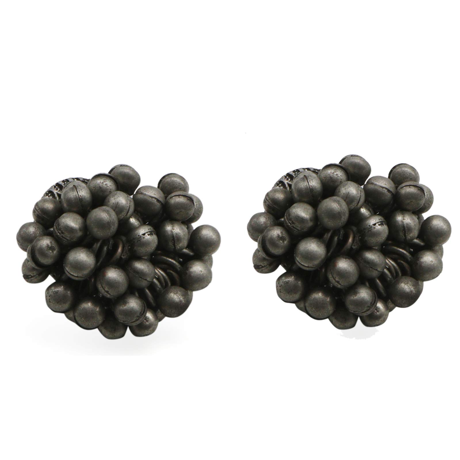 Teejh Trisha Ghungroo Silver Oxidised Earrings For Women (B08YNBHKMD) Amazon Price History, Amazon Price Tracker