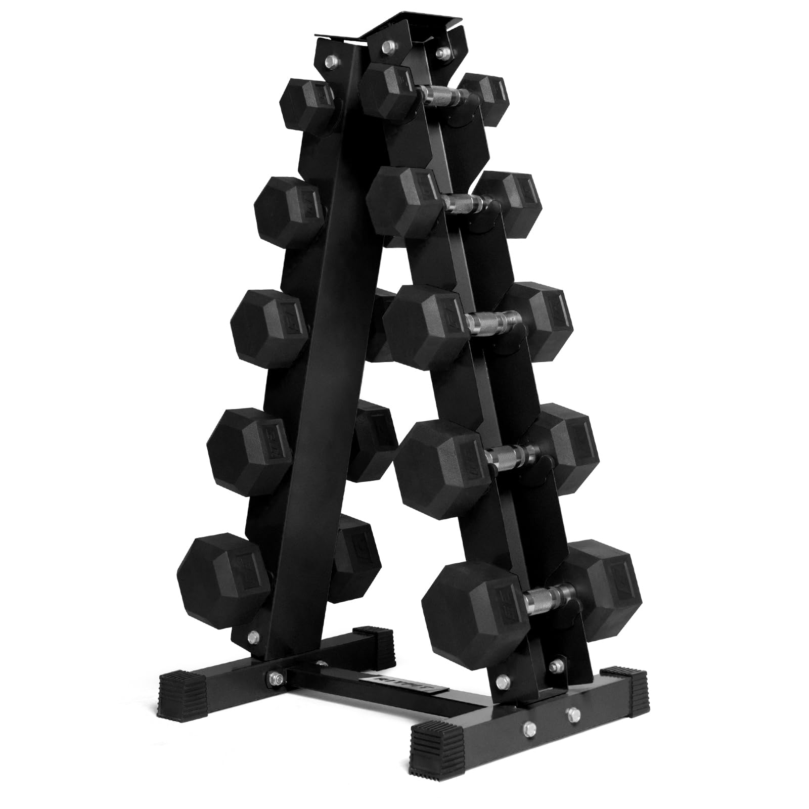 RitFit PVC Encased Hex Dumbbell Set 150 LBS