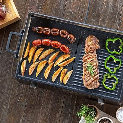 Cecotec Elektrischer Tischgrill PerfectRoast 3000 Inox. 3000 W, Grillfläche Mixta, Antihaftbeschichtung, regulierbares Thermostat, Fettauffangschale – Bild 5