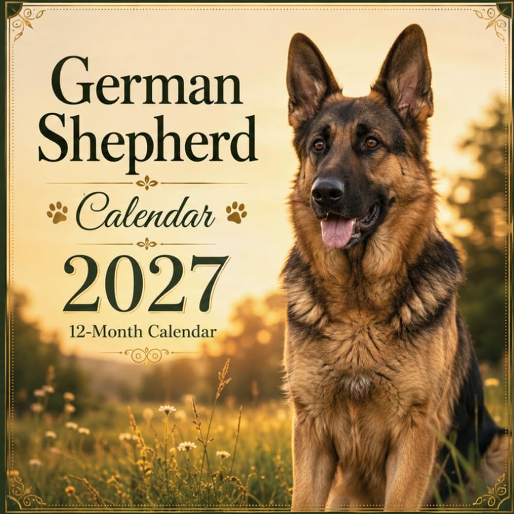 German Shepherd 2027 Calendar: 12 Months of Loyal, Powerful, and Beautiful Dog Photography