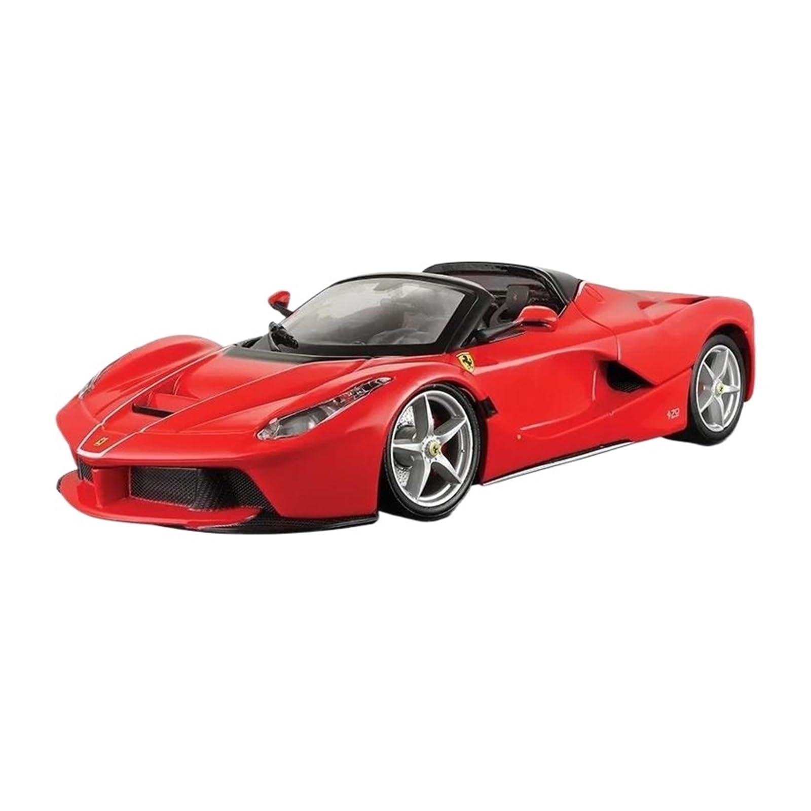 Metallo Scala Replica 1 24 Per Ferrari Laferrari Aperta Convertibile Sportiva Lega Veicolo Diecast Modello Auto Nero Rosso(Style 2)