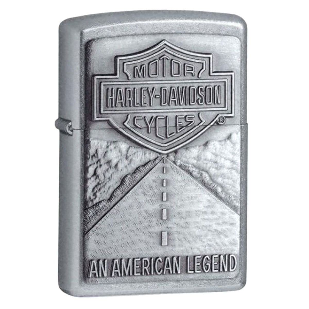 Zippo Harley Davidson American briquet tempête de collection en métal noir chromé