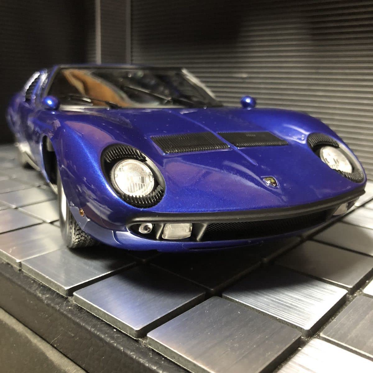 Amazon | 未展示品 京商 1/18 ランボルギーニ ミウラ P400 ブルー 