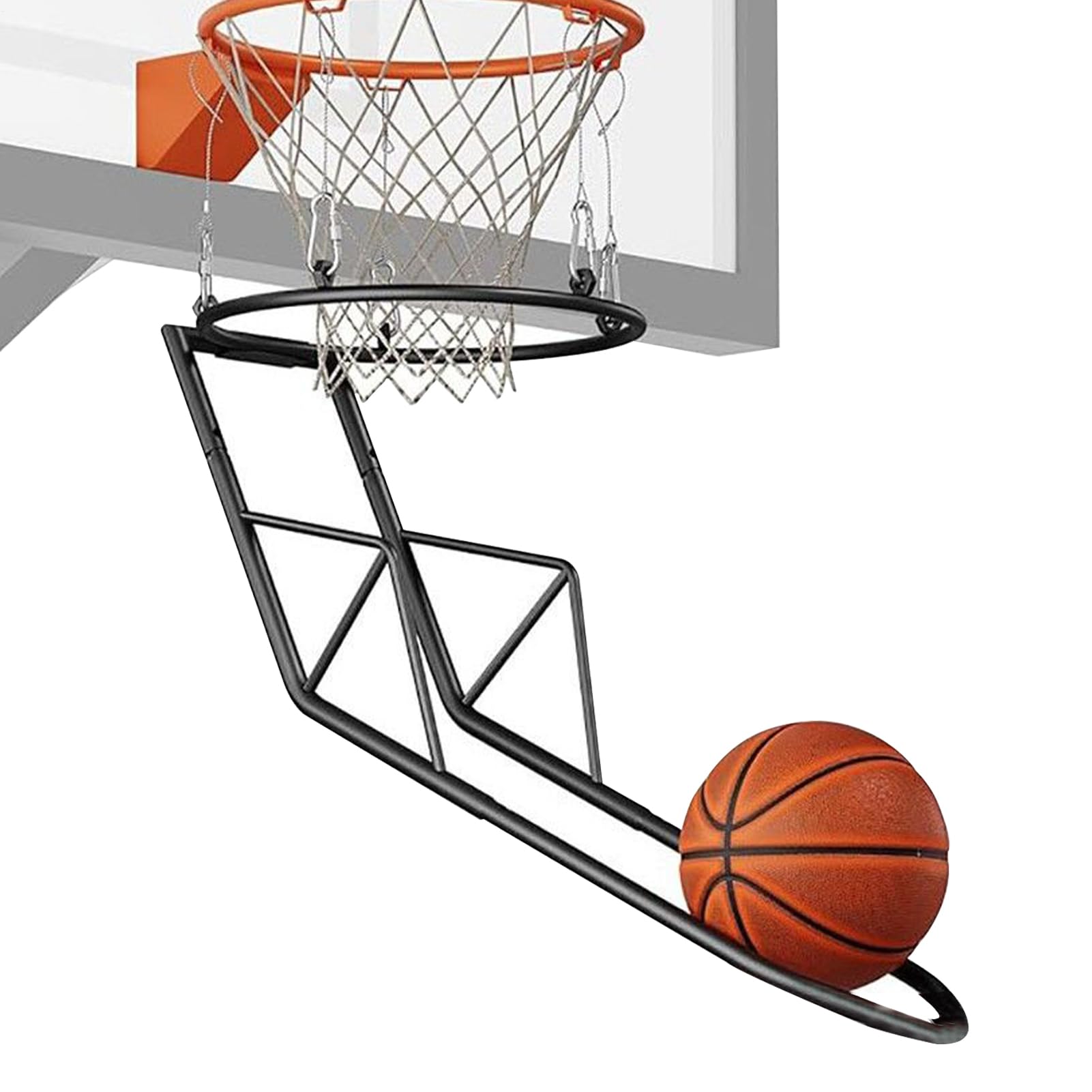 Basketball Rückprall Aufsatz Für Korb Metall Korb Zubehör | Basketball-Rückprallgerät Für Basketballplatz Außenbereich Innenbereich Türtraining Schule Turnhalle Teenager Schüler