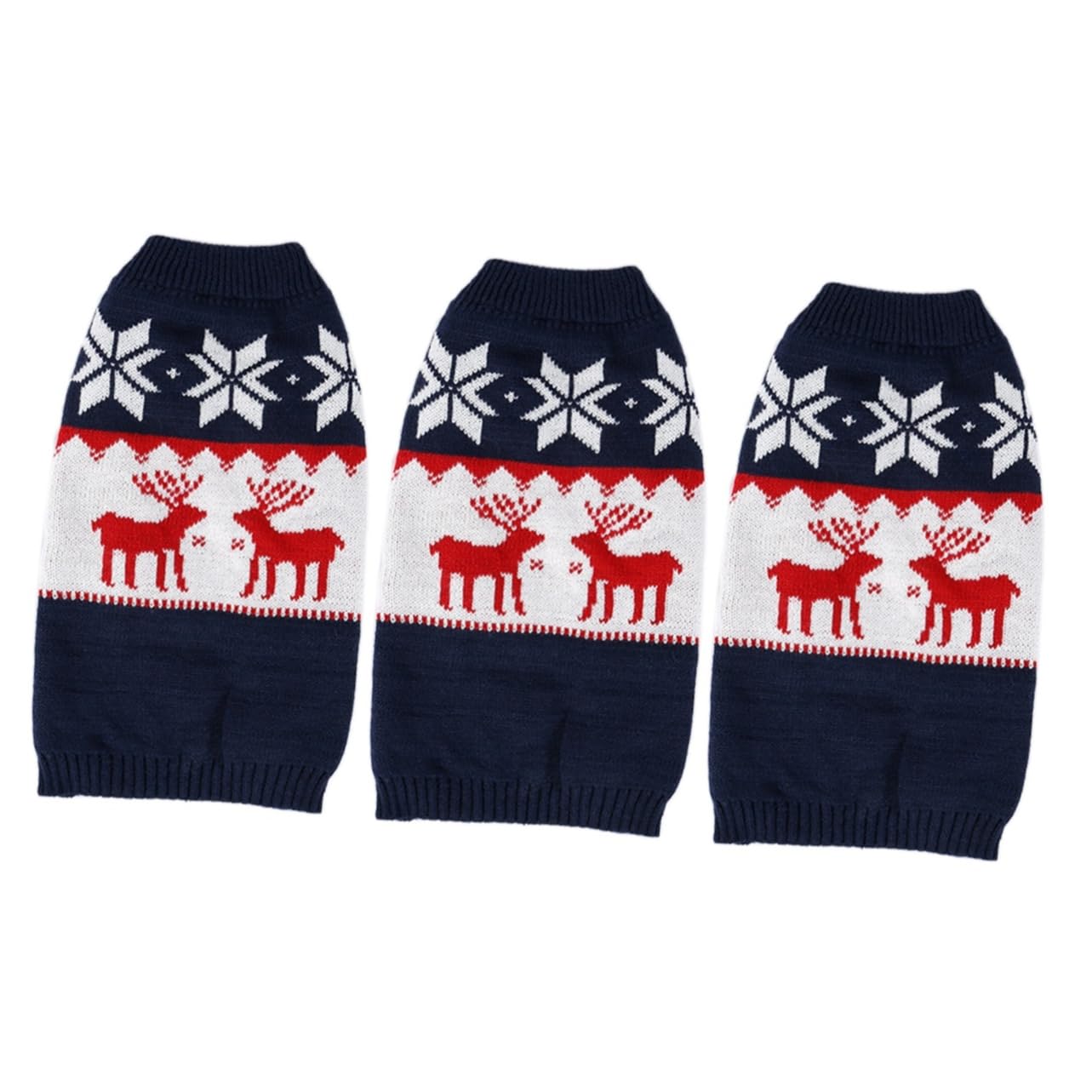 Pull pour animaux de compagnie BESPORTBLE, idée cadeau de Noël : 3 pulls renne pour chien chat