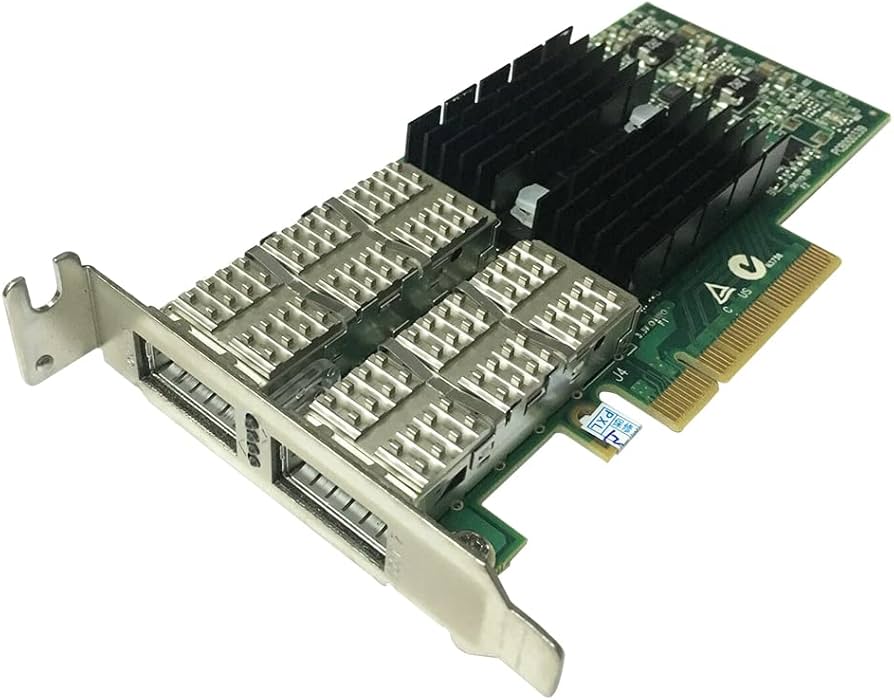 2枚Mellanox CX354A-FCBT ConnectX-3 40GbE Amazon | Mellanox ConnectX-3 CX354A デュアル 40GbE QSFP