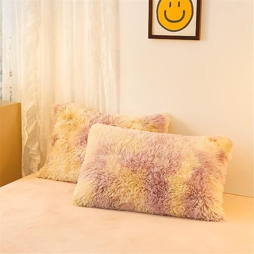 Miniatura 8 de chovy Funda de edredón de piel sintética teñida morada, blanca y naranja, colorida funda de edredón tamaño Queen, juego de cama de 3 piezas de