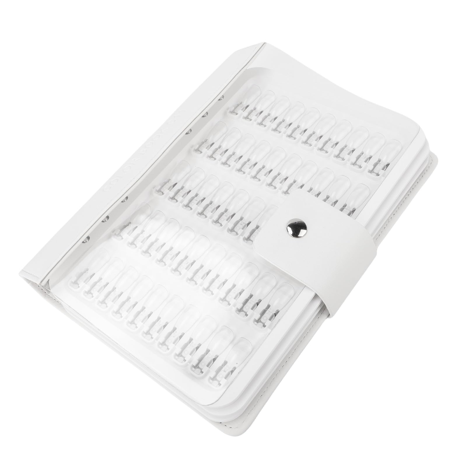 Libro con Display a Colori per Unghie 150 Colori - Libro con Campioni di Unghie con Finte Trasparenti, Copertina in Pelle PU per Casa e Salone, Perfetto per gli Appassionati di Nail Art