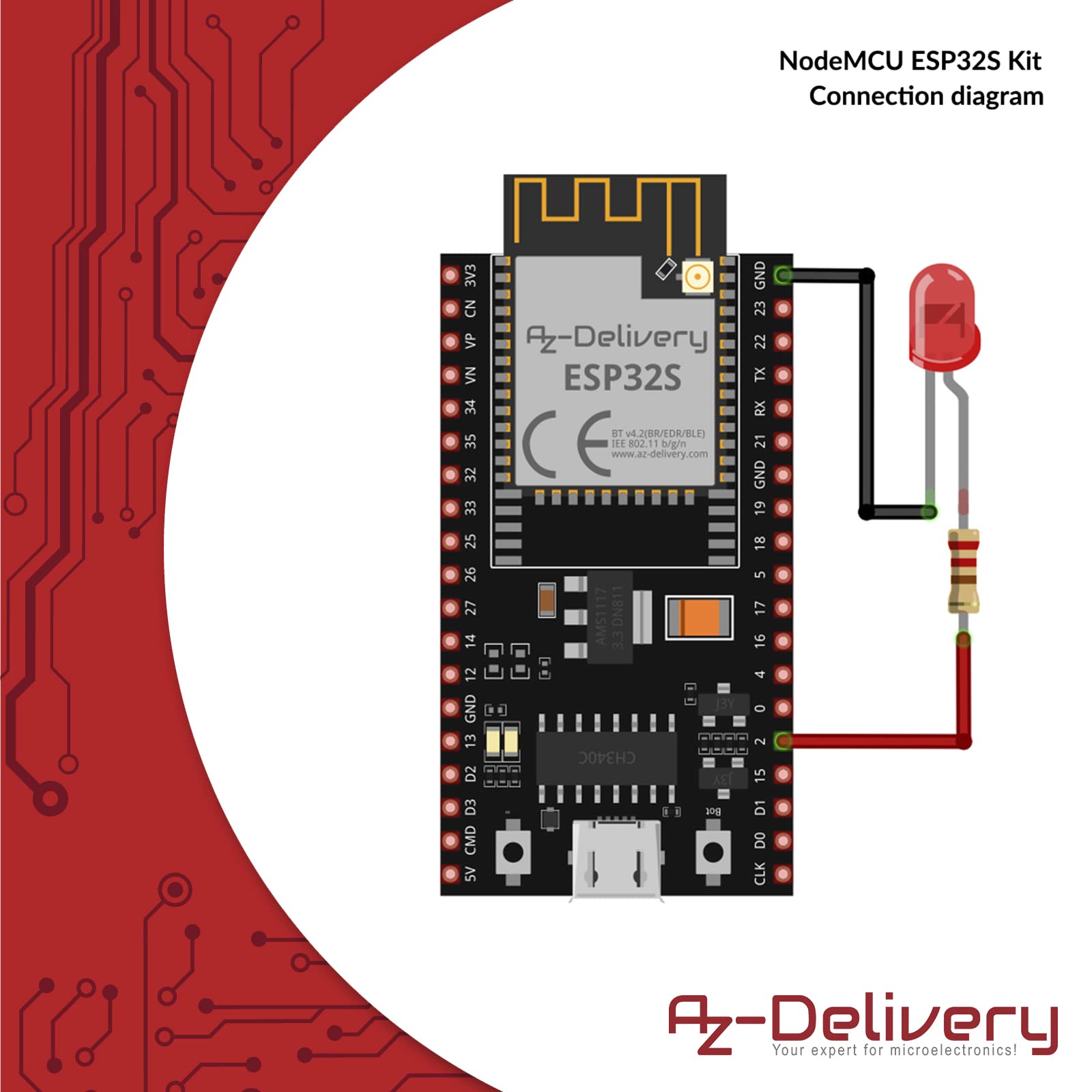 AZDelivery 25 stuks D1 Mini NodeMcu met wifi-module ESP8266-12F CH340G Lua compatibel met Arduino inclusief E-book (mogelijk niet beschikbaar in het Nederlands
