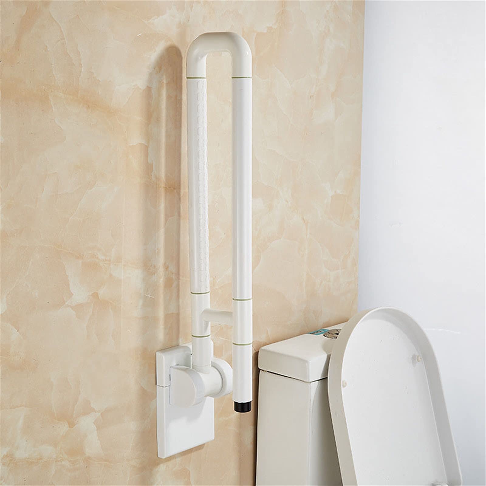 Barras de apoyo for baño, barra de apoyo de seguridad for baño, barra de apoyo en forma de U, pasamanos plegable for inodoro, manija de apoyo de seguridad sin barreras for discapacitados, ancianos, mu