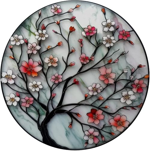 Miniatura 3 de vidrieras de color agua flores de cerezo PopSockets Standard PopGrip