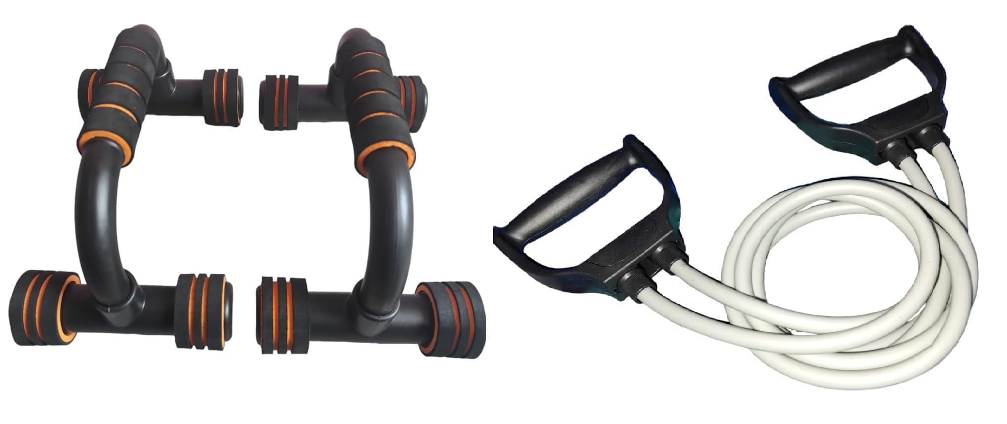 Push up bar stand with Resistance double toning tube exerciser (B0CTTW19XV) Amazon Price History, Amazon Price Tracker
