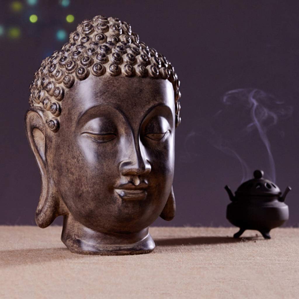 樹脂仏像 Amazon｜仏像 仏像樹脂の樹脂のプラスチック彫刻仏の頭禅仏の装飾の