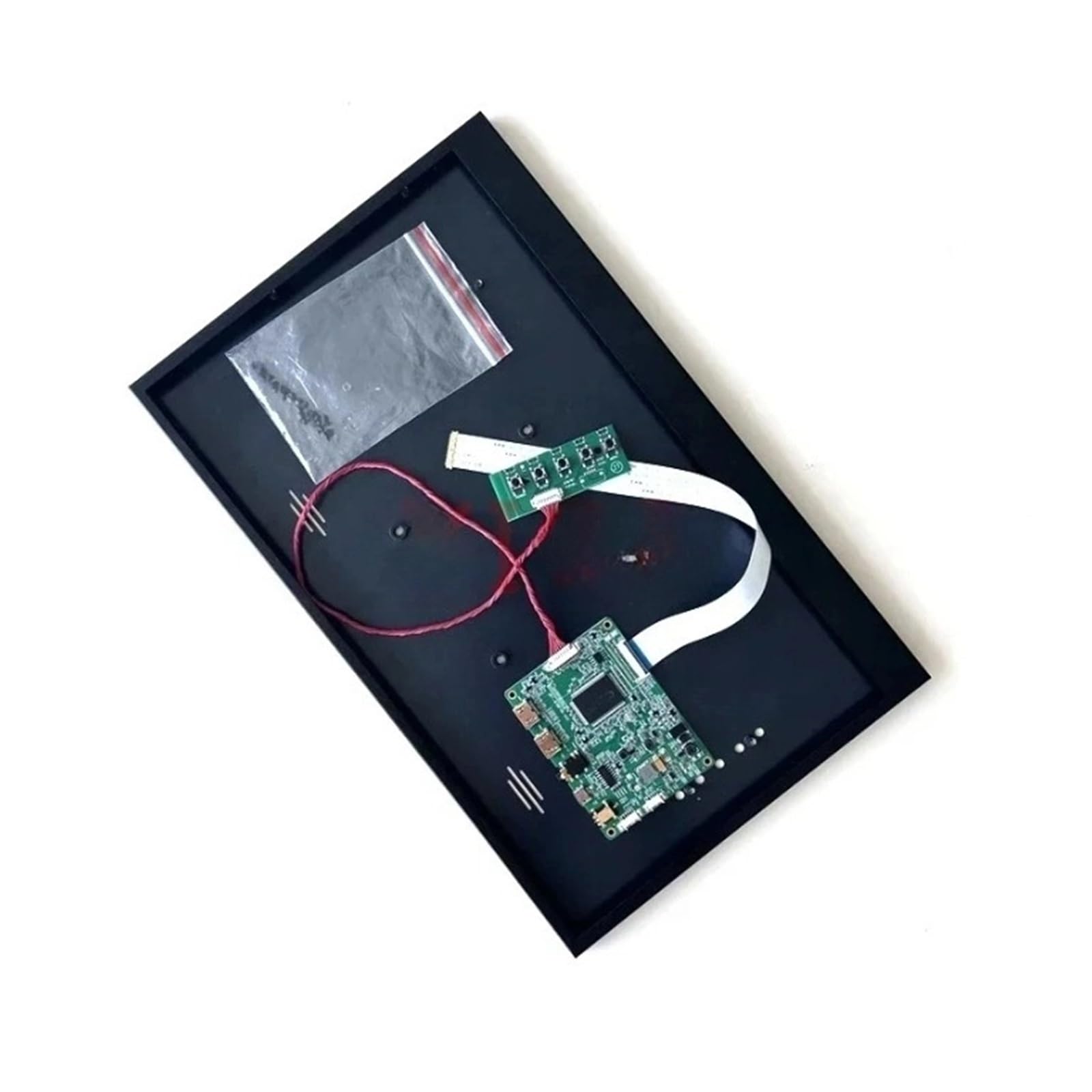 for LP140WH2 LP140WH8 LP140WHU 1366 * 768 Kit D'affichage Portable DIY EDP 30 Broches Micro USB Mini-HDMI Carte Contrôleur + Coque Métallique 14 ", Carte Mère(LP140WHU-TPD2 x Case)