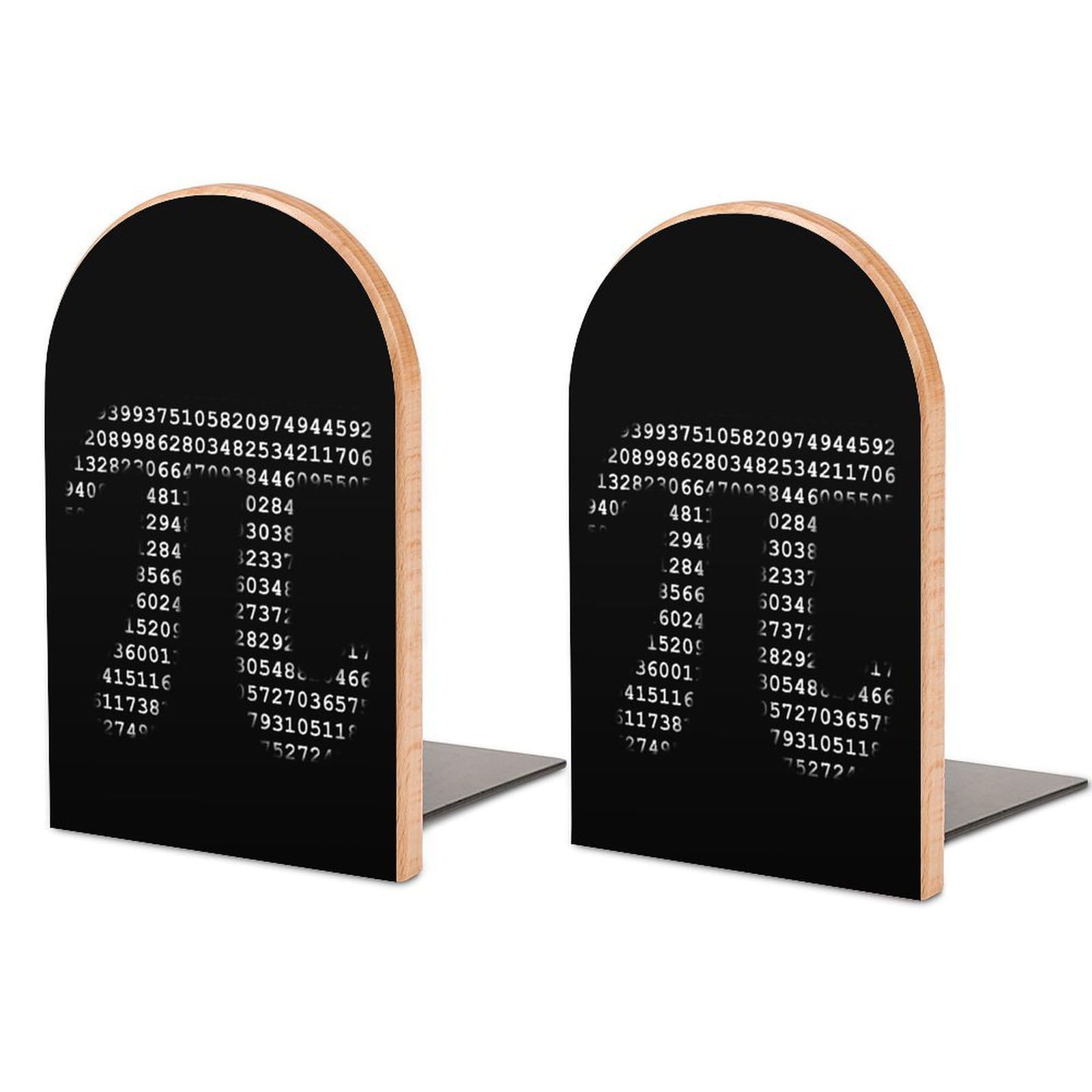 Pi Mathematical Symbol Book Ends for Shelves Bookends Bookshelf Holder Stand Books Stopper Home Office Decor
