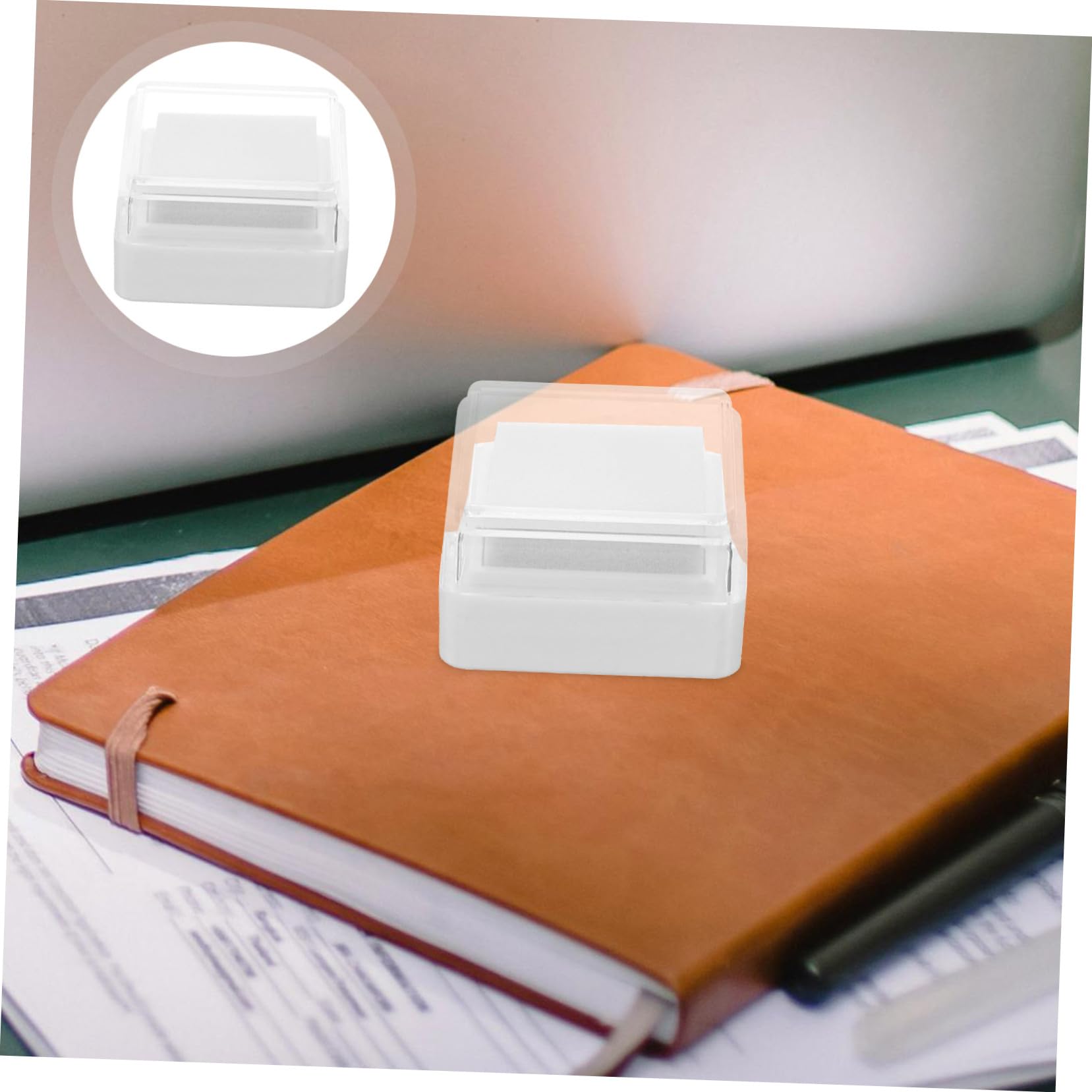 20piezas Almohadillas De Tinta Para Huellas Dactilares Almohadillas De Sello Reutilizables De Alta Densidad Tinta Lavable Suministros De Oficina