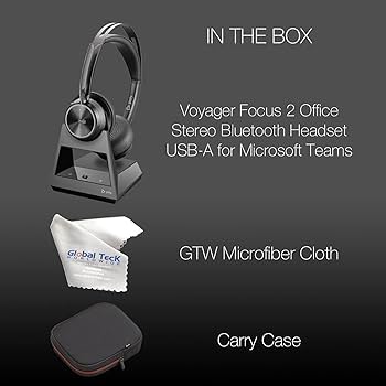 新品 Poly Voyager Focus 2-M Office USB-A Voyager Focus 2 UC USB-A Headset (Plantronics) - Bluetooth
